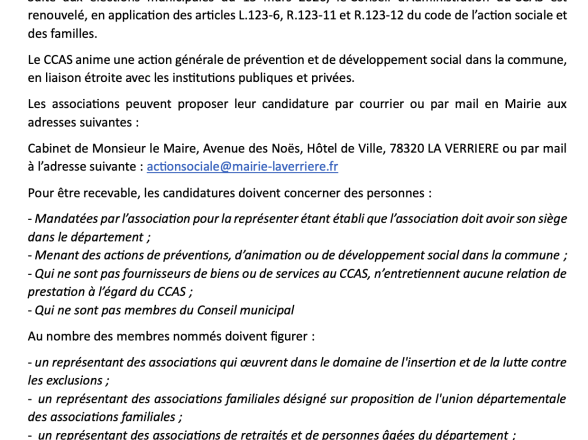 renouvellement CCAS