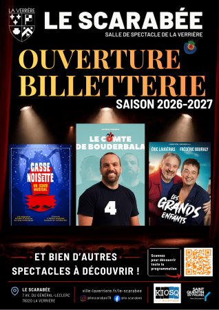 Ouverture billetterie Scarabée